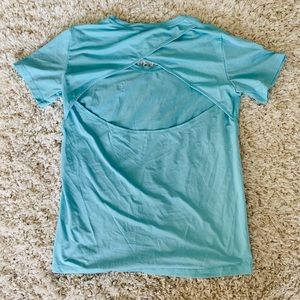 Baby blue Orangetheory top